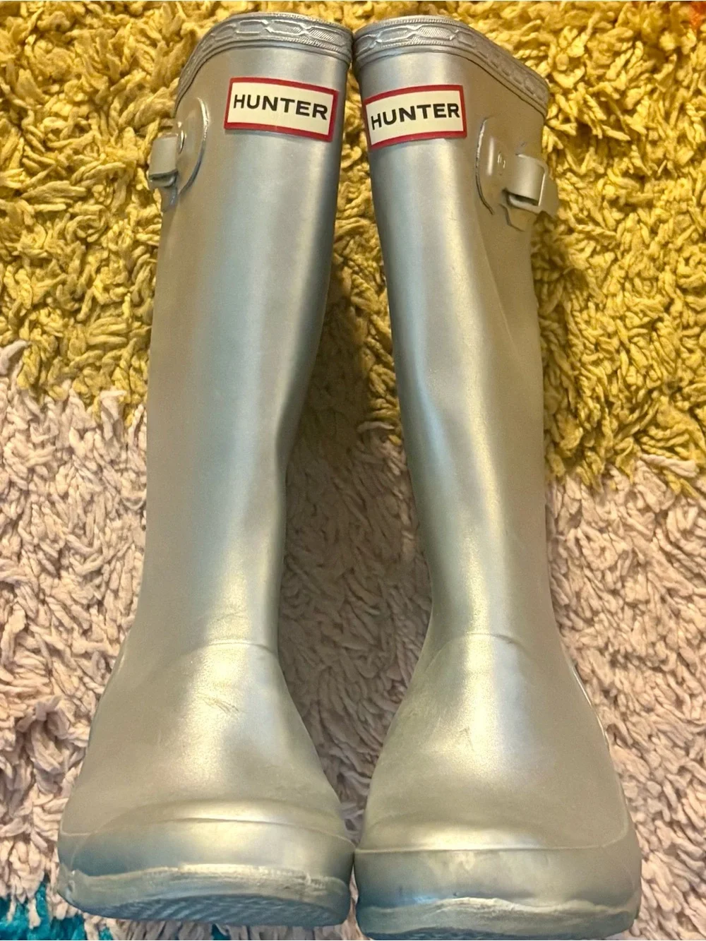 Hunter Kids 34 EU/4F Silver Gloss Rain Boots